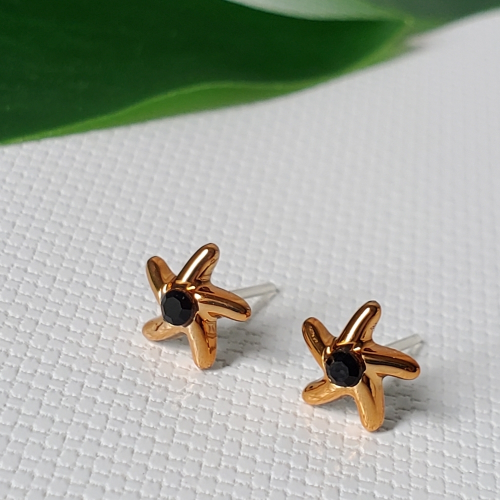Hypoallergenic Plastic Studs Earrings Starfish